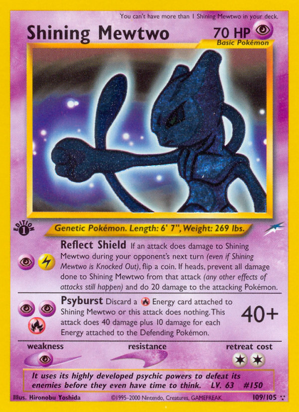 Shining Mewtwo (109/105) [Neo Destiny 1st Edition] | GnG Games