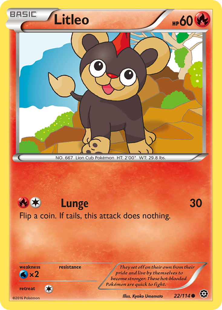 Litleo (22/114) [XY: Steam Siege] | GnG Games