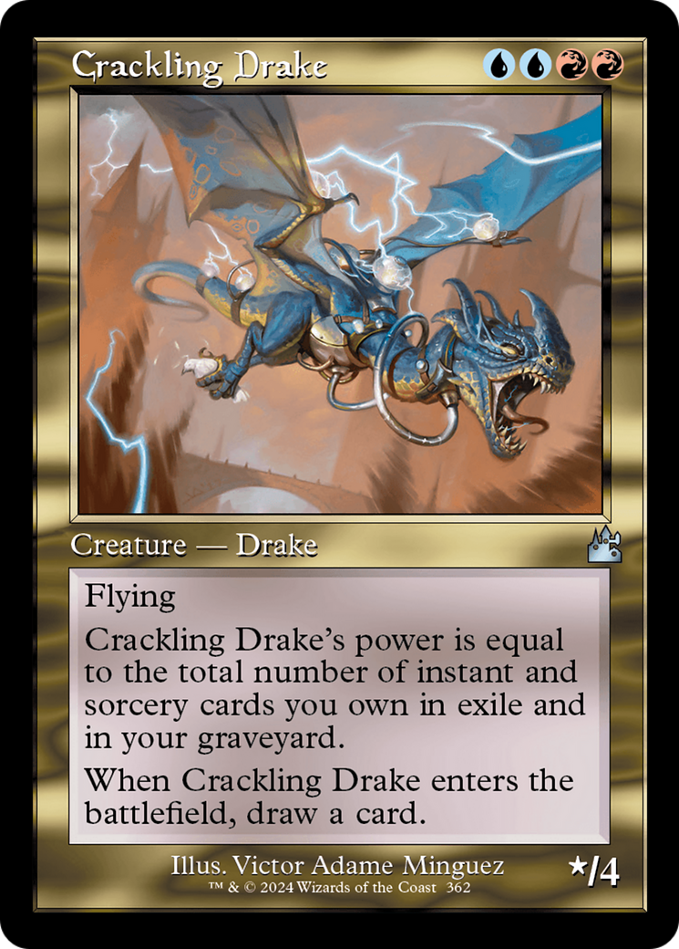 Crackling Drake (Retro Frame) [Ravnica Remastered] | GnG Games