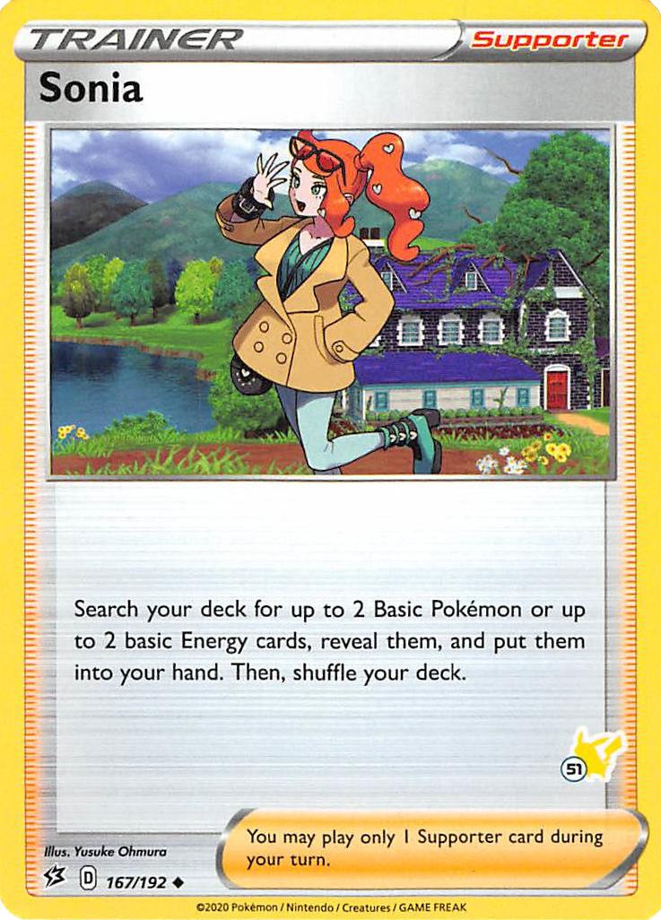 Sonia (167/192) (Pikachu Stamp #51) [Battle Academy 2022] | GnG Games