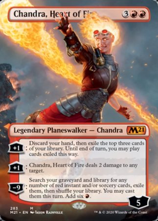 Chandra, Heart of Fire (Borderless) [Core Set 2021] | GnG Games