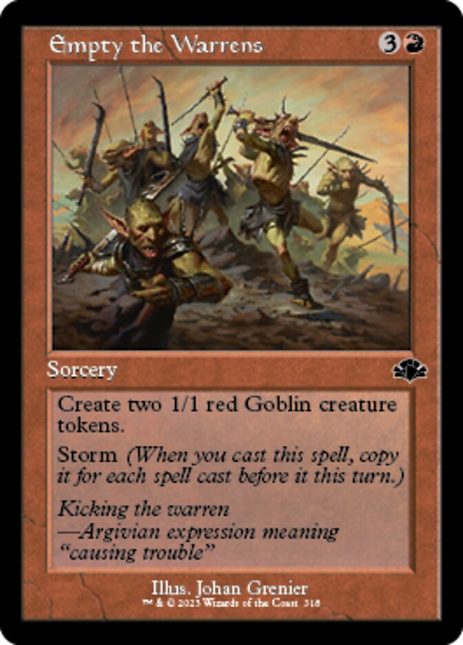 Empty the Warrens (Retro) [Dominaria Remastered] | GnG Games