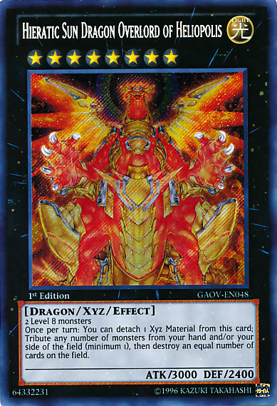 Hieratic Sun Dragon Overlord of Heliopolis [GAOV-EN048] Secret Rare | GnG Games