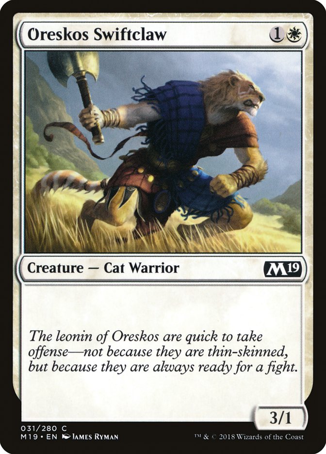 Oreskos Swiftclaw [Core Set 2019] | GnG Games