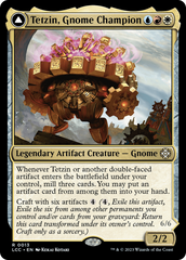 Tetzin, Gnome Champion // The Golden-Gear Colossus [The Lost Caverns of Ixalan Commander] | GnG Games