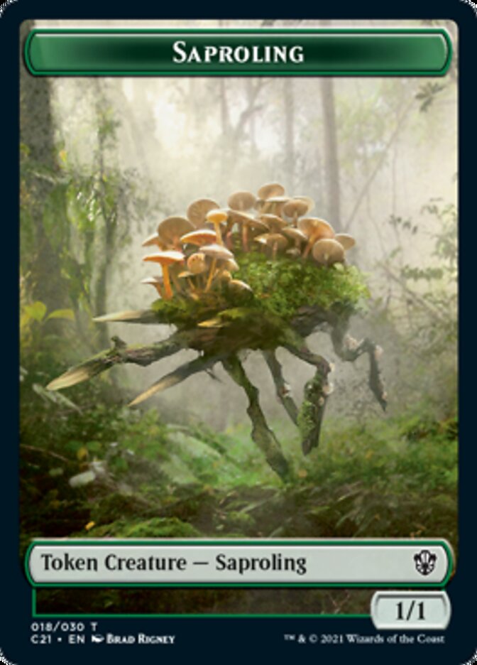 Food // Saproling Token [Commander 2021 Tokens] | GnG Games