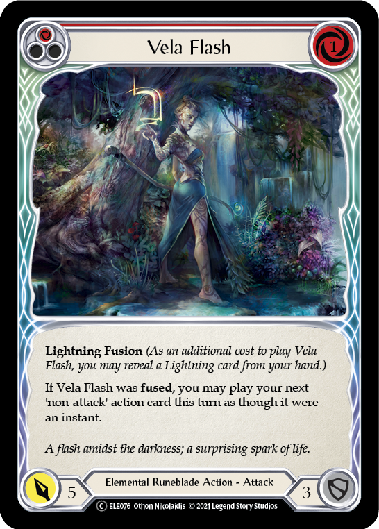 Vela Flash (Red) [U-ELE076] Unlimited Rainbow Foil | GnG Games