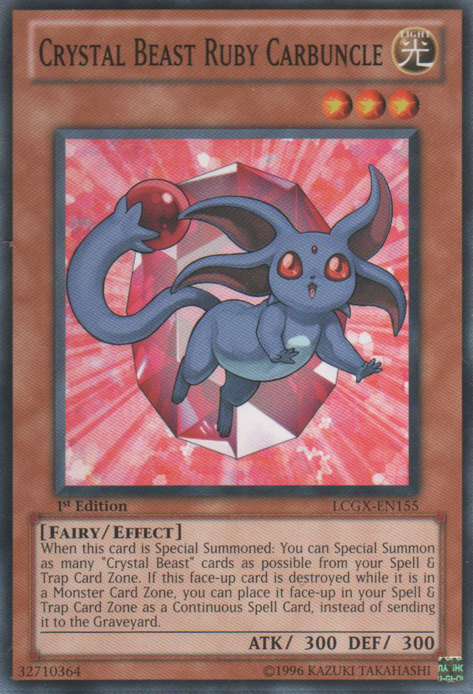Crystal Beast Ruby Carbuncle [LCGX-EN155] Common | GnG Games