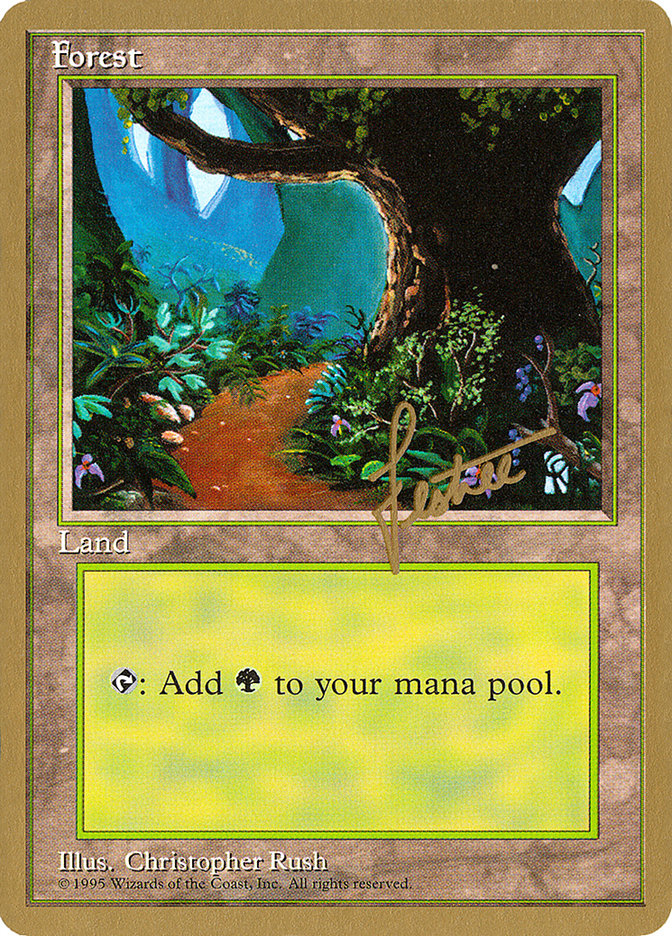 Forest (bl376) (Bertrand Lestree) [Pro Tour Collector Set] | GnG Games