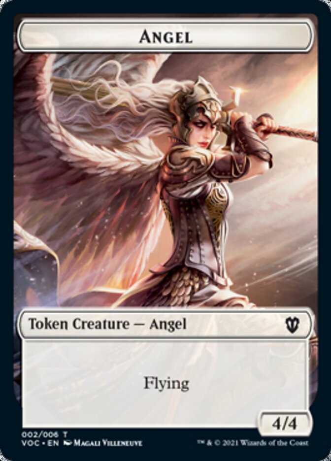 Angel // Clue Double-sided Token [Innistrad: Crimson Vow Commander Tokens] | GnG Games