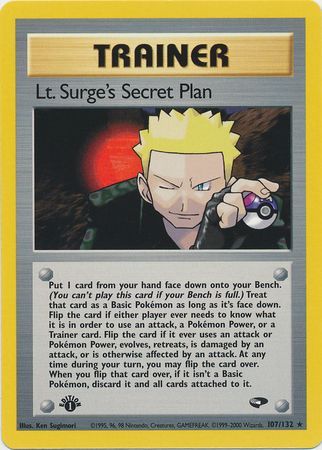 Lt. Surge's Secret Plan (107/132) [Gym Challenge 1st Edition] | GnG Games