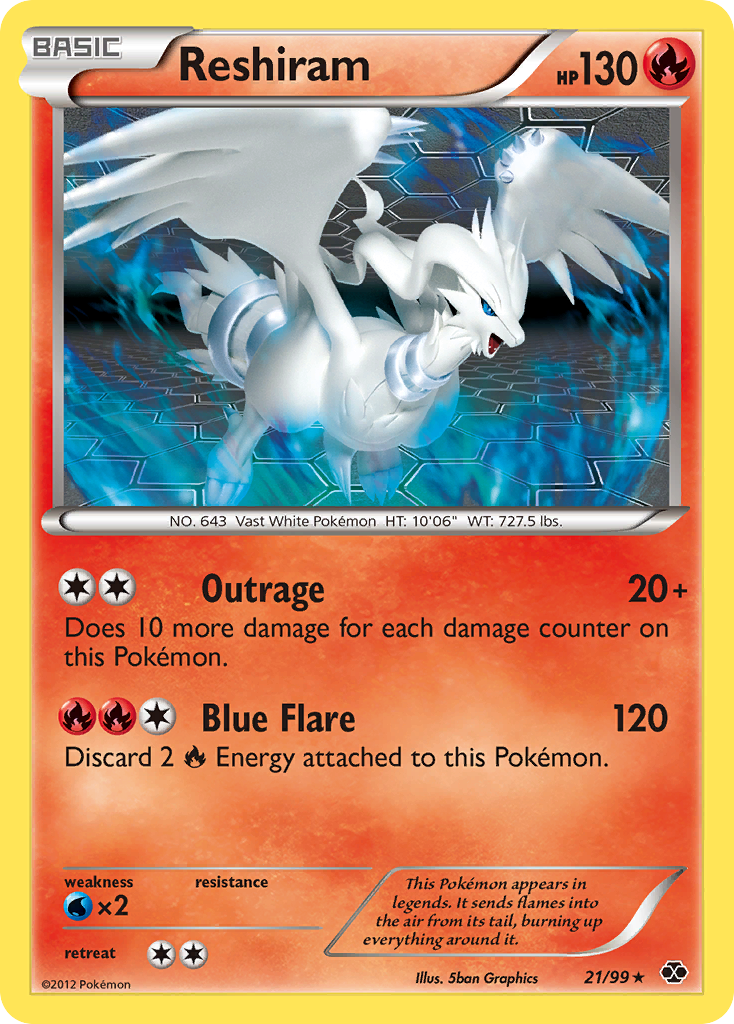 Reshiram (21/99) [Black & White: Next Destinies] | GnG Games