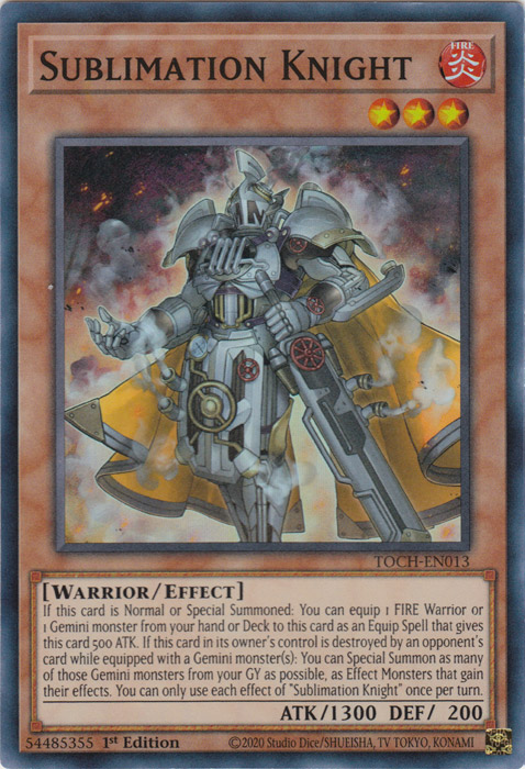 Sublimation Knight [TOCH-EN013] Super Rare | GnG Games
