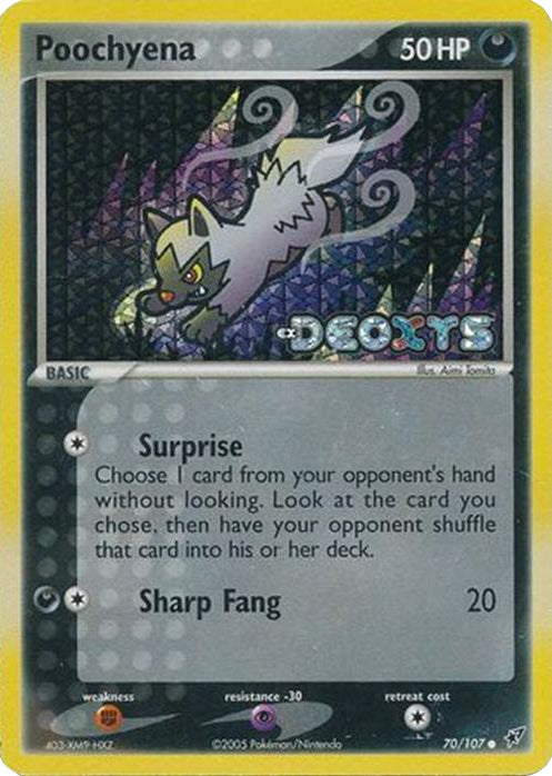 Poochyena (70/107) (Stamped) [EX: Deoxys] | GnG Games