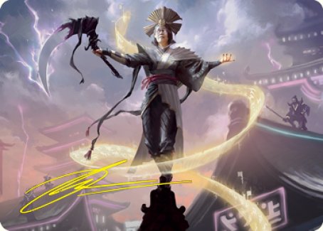 Naomi, Pillar of Order Art Card (Gold-Stamped Signature) [Kamigawa: Neon Dynasty Art Series] | GnG Games