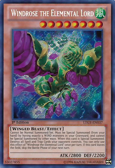 Windrose the Elemental Lord [LTGY-EN037] Secret Rare | GnG Games