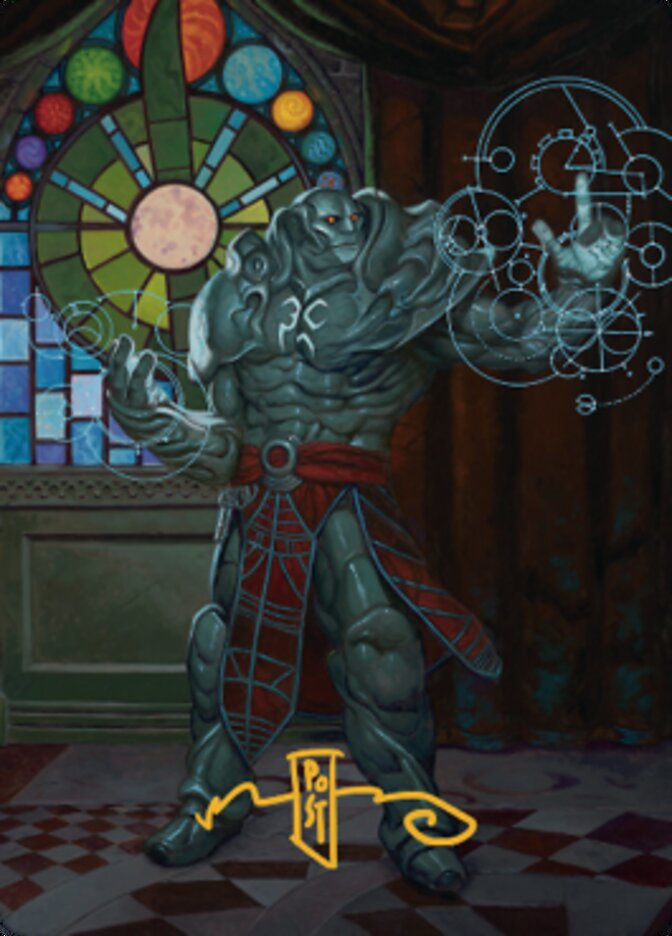 Karn, Living Legacy Art Card 2 (Gold-Stamped Signature) [Dominaria United Art Series] | GnG Games