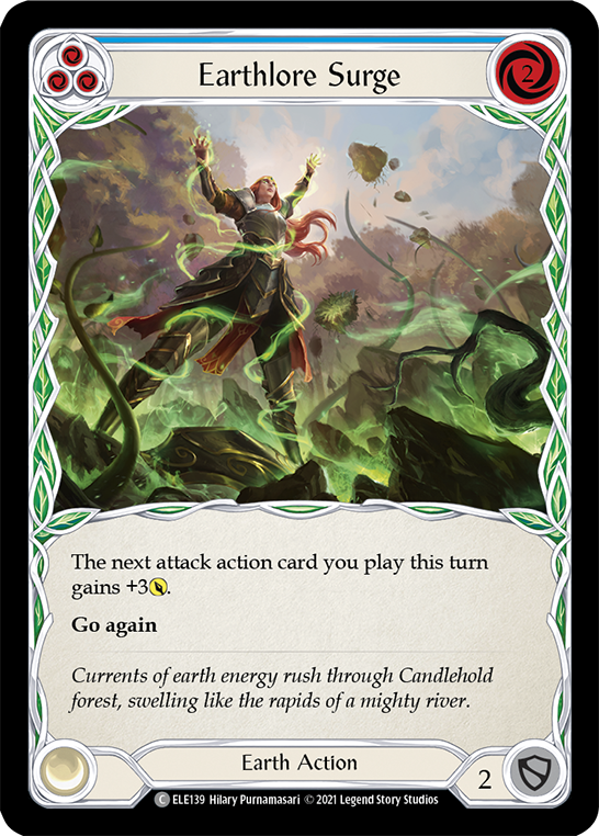 Earthlore Surge (Blue) [ELE139] (Tales of Aria)  1st Edition Normal | GnG Games
