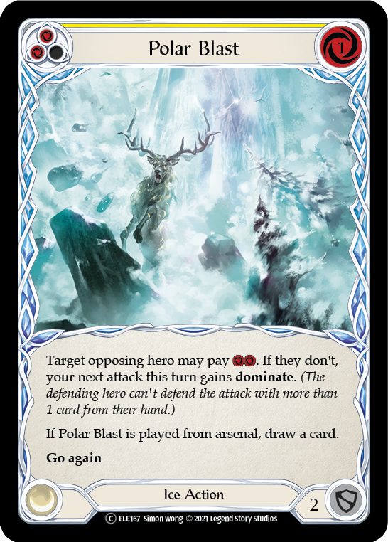 Polar Blast (Yellow) [U-ELE167] Unlimited Rainbow Foil | GnG Games