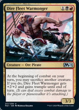 Dire Fleet Warmonger [Core Set 2021] | GnG Games
