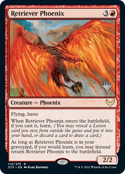 Retriever Phoenix (Promo Pack) [Strixhaven: School of Mages Promos] | GnG Games