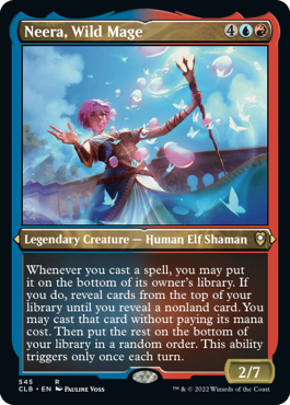 Neera, Wild Mage (Foil Etched) [Commander Legends: Battle for Baldur's Gate] | GnG Games