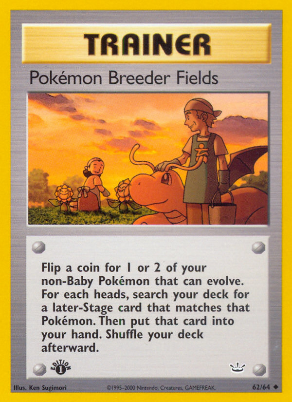 Pokemon Breeder Fields (62/64) [Neo Revelation 1st Edition] | GnG Games