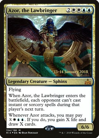 Azor, the Lawbringer [Rivals of Ixalan Promos] | GnG Games