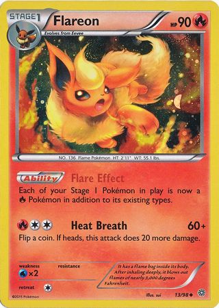 Flareon (13/98) (Cosmos Holo) [XY: Ancient Origins] | GnG Games