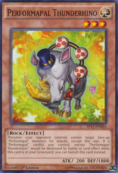 Performapal Thunderhino [SP17-EN016] Common | GnG Games