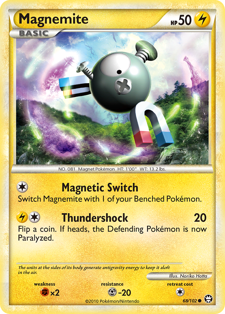 Magnemite (68/102) [HeartGold & SoulSilver: Triumphant] | GnG Games