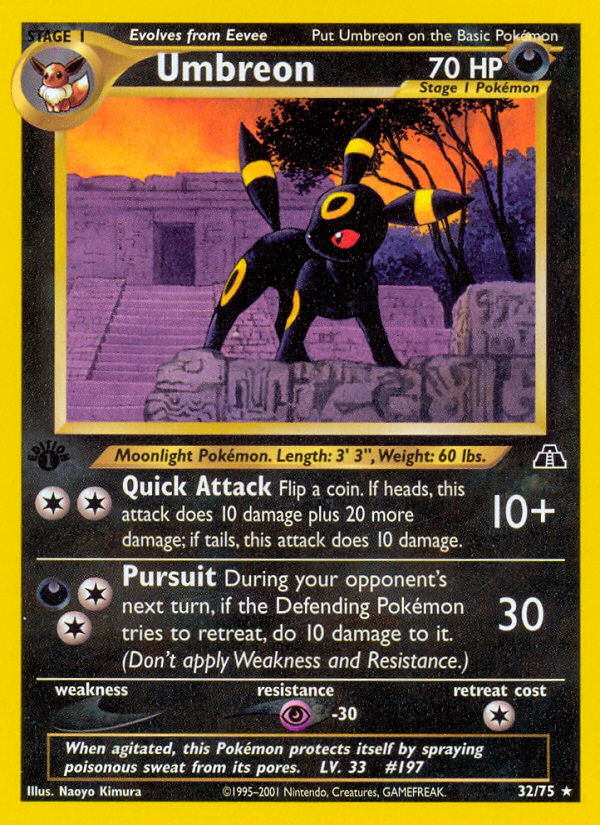 Umbreon (32/75) [Neo Discovery 1st Edition] | GnG Games