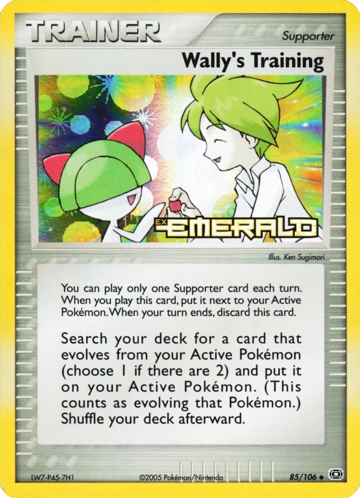 Wally's Training (85/106) (Stamped) [EX: Emerald] | GnG Games