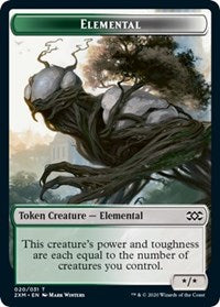 Elemental // Treasure Double-sided Token [Double Masters Tokens] | GnG Games