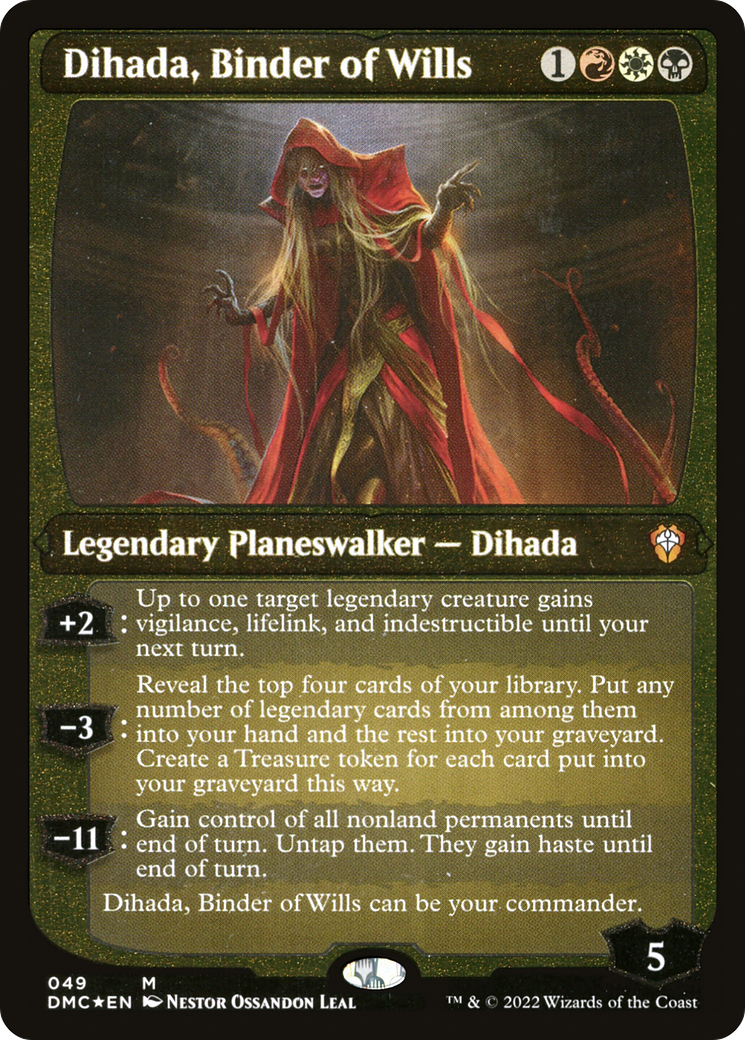 Dihada, Binder of Wills (Showcase Display Commander) [Dominaria United Commander] | GnG Games