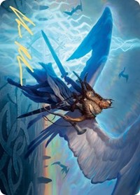 Righteous Valkyrie Art Card (Gold-Stamped Signature) [Kaldheim: Art Series] | GnG Games