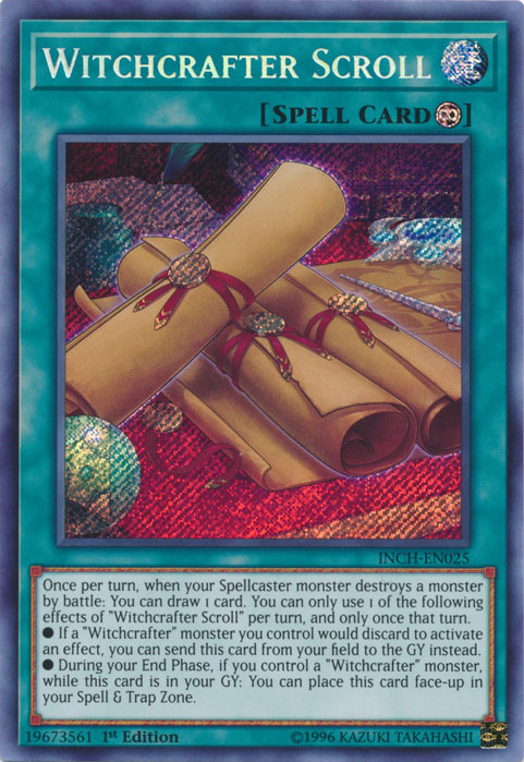 Witchcrafter Scroll [INCH-EN025] Secret Rare | GnG Games