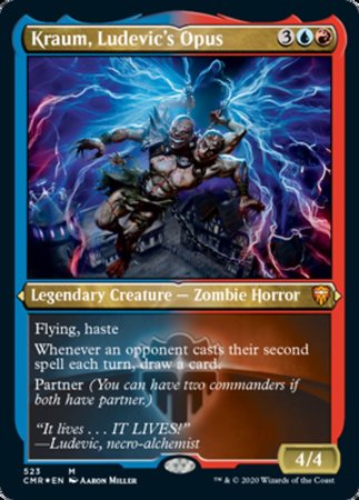 Kraum, Ludevic's Opus (Foil Etched) [Commander Legends] | GnG Games