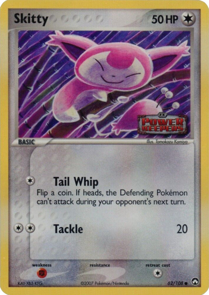 Skitty (62/108) (Stamped) [EX: Power Keepers] | GnG Games