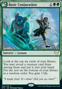 Basic Conjuration (Promo Pack) [Strixhaven: School of Mages Promos] | GnG Games