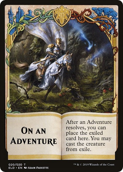 On An Adventure // Spirit Double-sided Token (Challenger 2020) [Unique and Miscellaneous Promos] | GnG Games