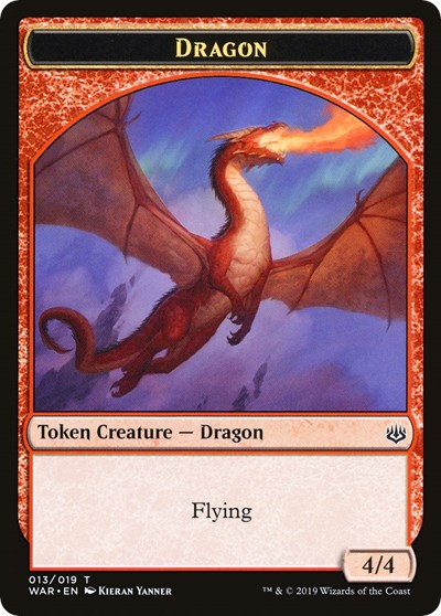 Dragon // Spirit Double-sided Token (Challenger 2020) [Unique and Miscellaneous Promos] | GnG Games