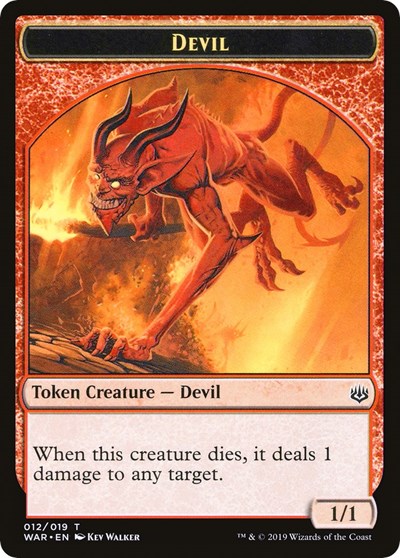 Devil // Satyr Double-sided Token (Challenger 2020) [Unique and Miscellaneous Promos] | GnG Games