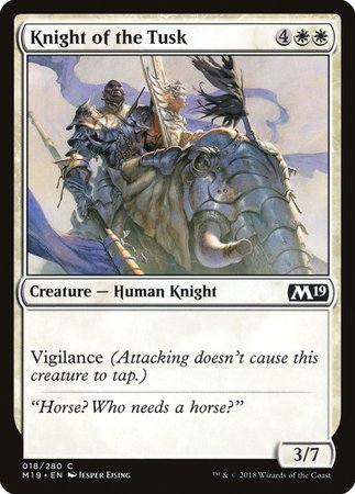 Knight of the Tusk [Core Set 2019] | GnG Games