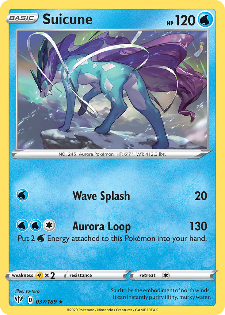 Suicune (037/189) (Theme Deck Exclusive) [Sword & Shield: Darkness Ablaze] | GnG Games