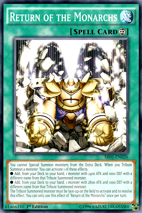 Return of the Monarchs [SR01-EN026] Common | GnG Games