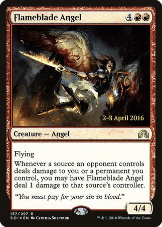 Flameblade Angel [Shadows over Innistrad Promos] | GnG Games