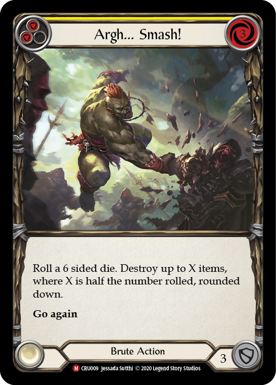 Argh... Smash! [CRU009] 1st Edition Rainbow Foil | GnG Games