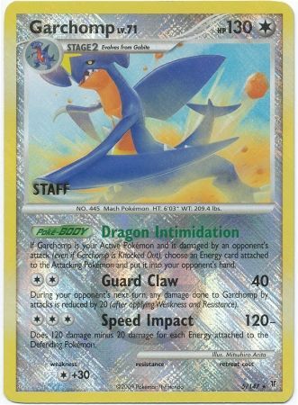 Garchomp (5/147) (Championship Promo Staff) [Platinum: Supreme Victors] | GnG Games