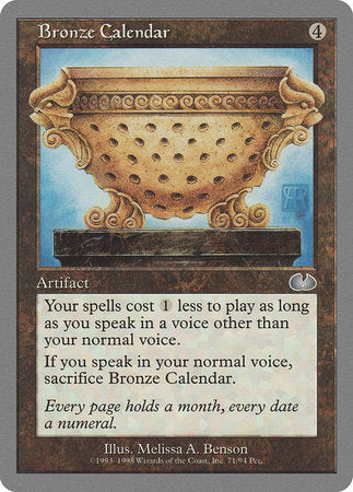 Bronze Calendar [Unglued] | GnG Games